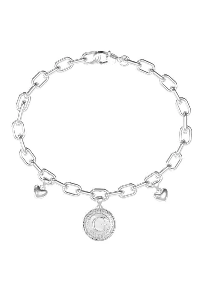 GUESS Logo Pearly G Multi Charm Bracelet